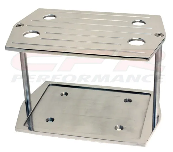 BALL MILLED POLISHED BILLET ALUMINUM OPTIMA GROUP 35 BATTERY TRAY - CHEVY FORD MOPAR