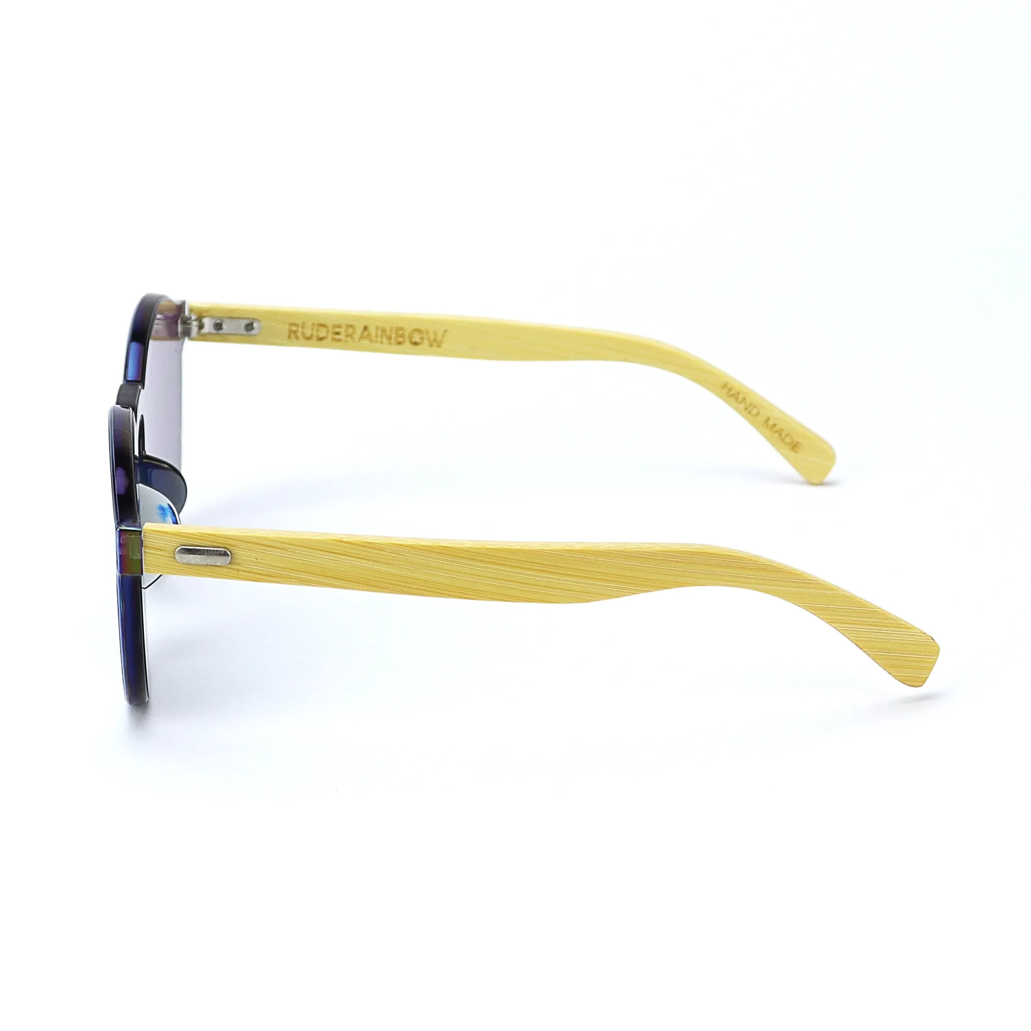 Bamboo Reflective Sunglasses - Orange