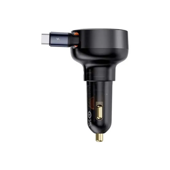 Baseus Enjoyment Pro Retractable USB-C Car Charger 60W