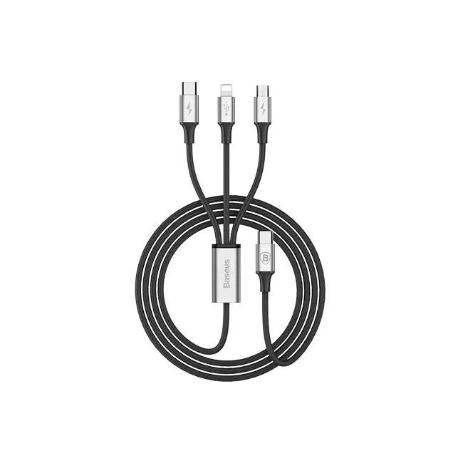 Baseus Rapid Series 3-in-1 3A High Speed Charging Cable(New)