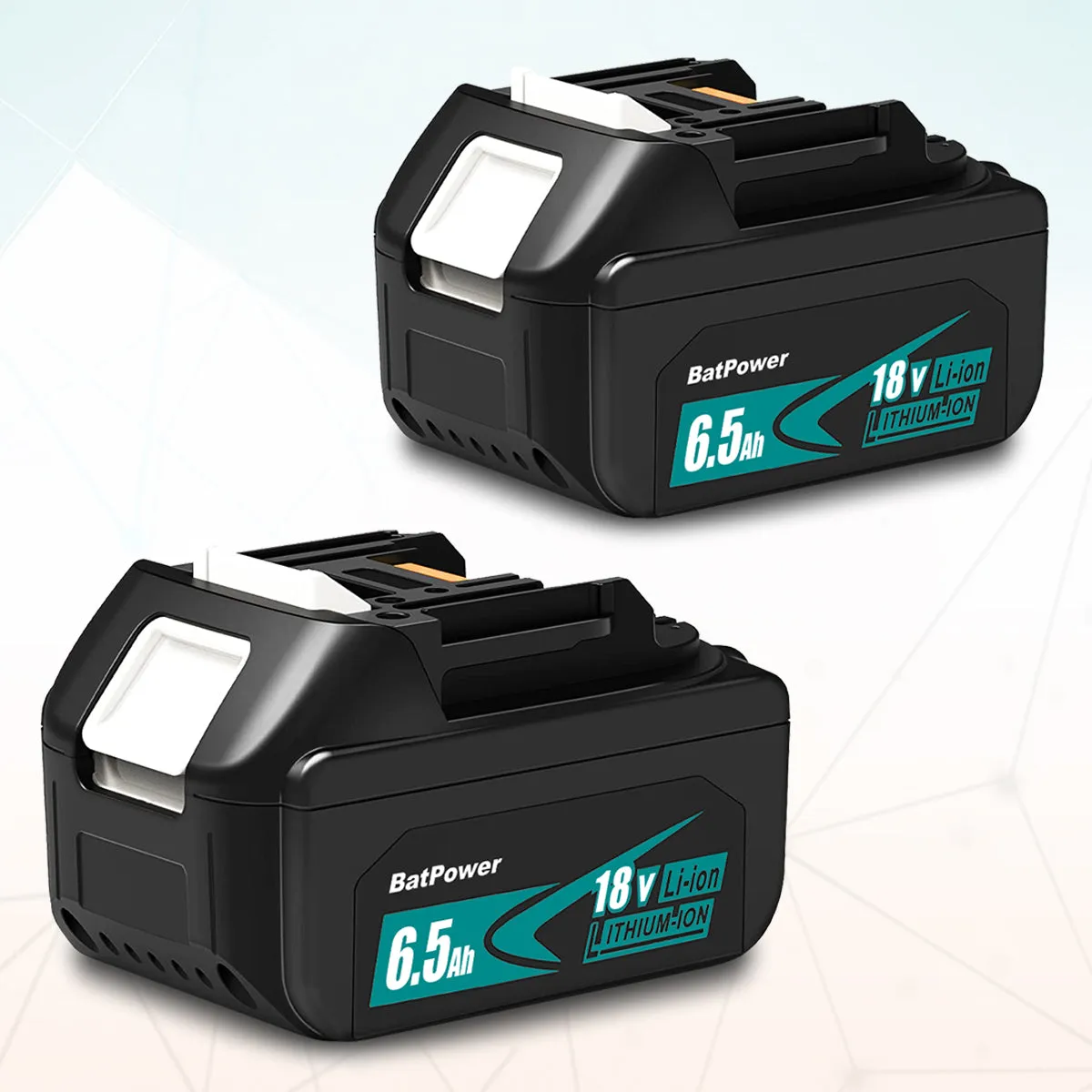 BL1860B 6.5Ah 18 Volt Lithium ion Battery for Makita 18V Battery 6.0Ah 5.0Ah 4.0Ah 3.0Ah 2.0Ah BL1860B BL1850B BL1840B BL1830B BL1820B Compatible with Makita 18V LXT Battery