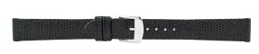 Black Lizard Leather Watch Band 16mm 105810