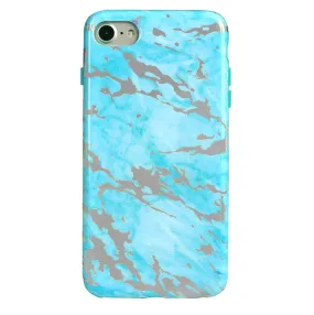 Blue Marble Holo Chrome iPhone Case