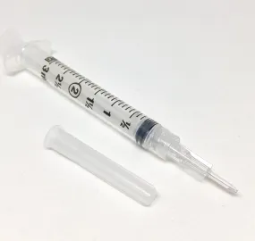 Blunt Plastic Luer-Lok Cannula, 3cc/mL Syringe