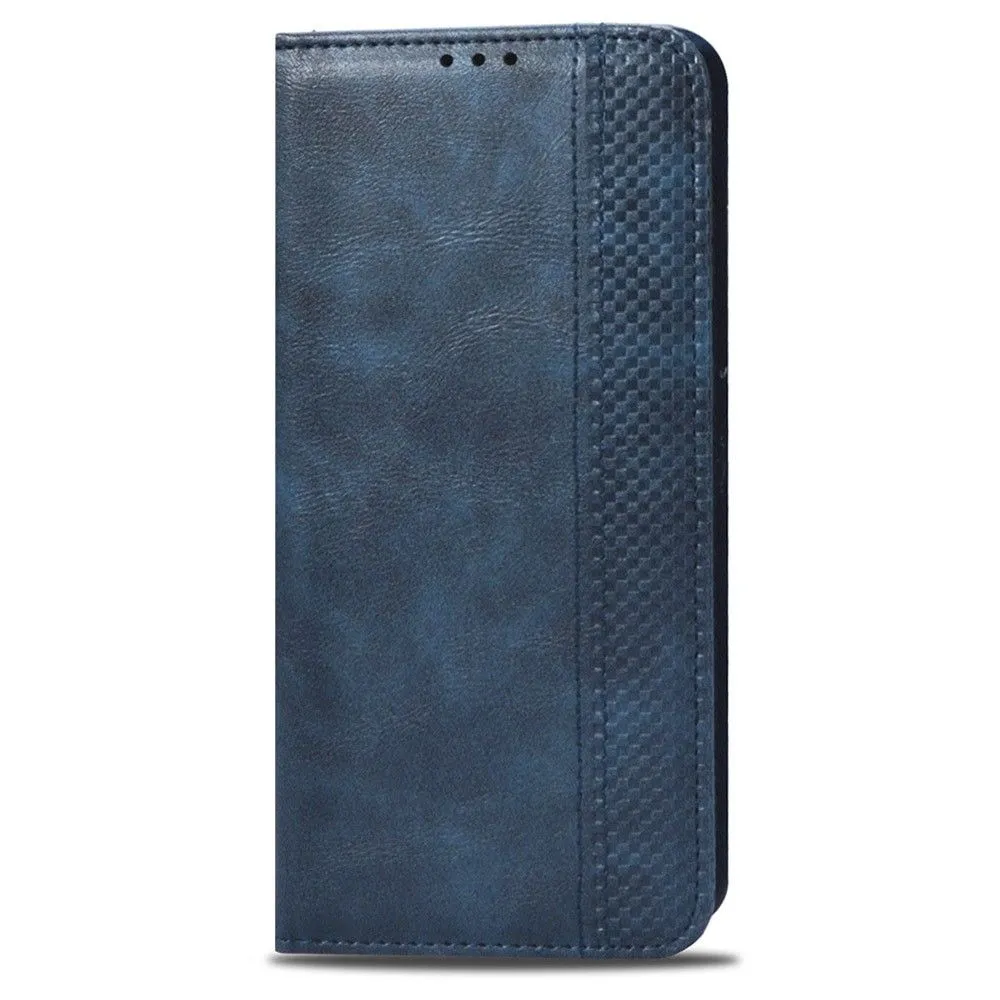 Bofink Vintage Samsung Galaxy A73 leather case - Blue