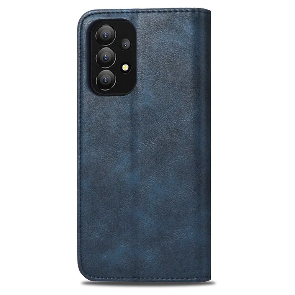 Bofink Vintage Samsung Galaxy A73 leather case - Blue