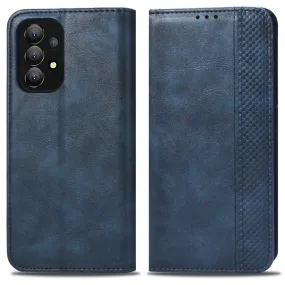 Bofink Vintage Samsung Galaxy A73 leather case - Blue