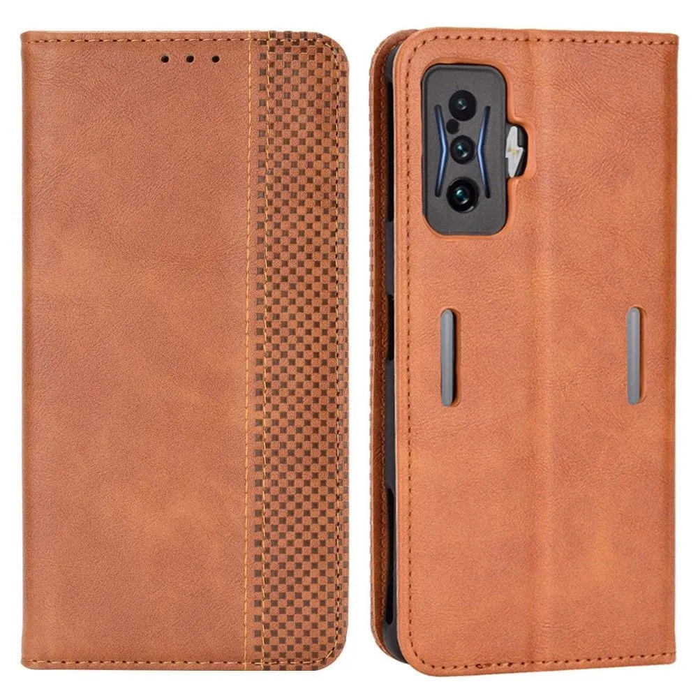 Bofink Vintage Xiaomi Poco F4 GT / Redmi K50 Gaming leather case - Brown