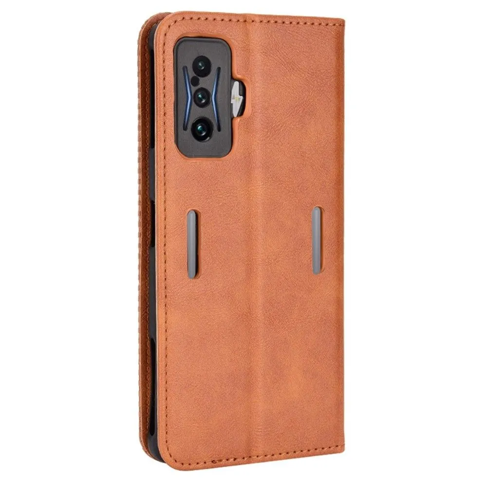 Bofink Vintage Xiaomi Poco F4 GT / Redmi K50 Gaming leather case - Brown