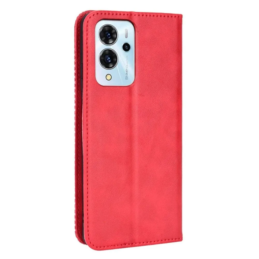 Bofink Vintage ZTE Blade V40 Pro leather case - Red