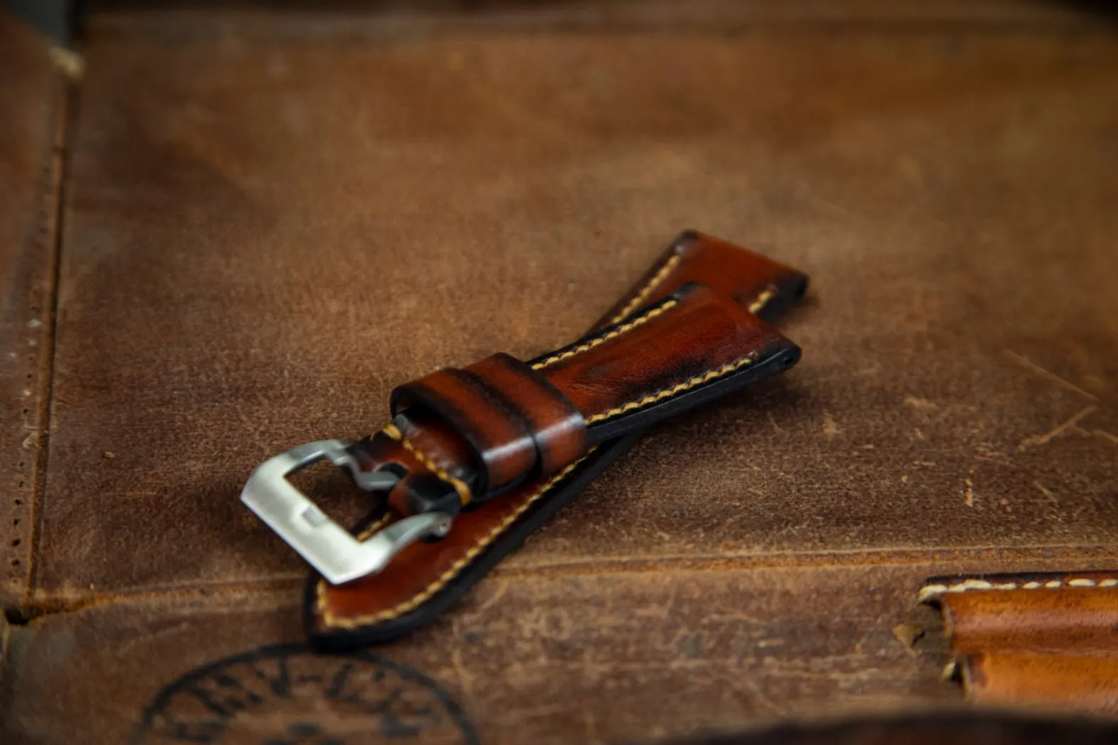 Bosphorus Watch Strap - Padded Syrup Brown