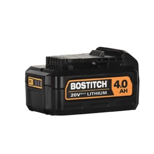 Bostitch BCB204 Lithium-Ion Battery, 20 V Battery, 4 Ah, 1 hr Charging