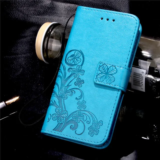 Butterfly Flip Leather Case For Samsung Galaxy S3 S4 S5 Mini S6 S7 Edge Note3 4 5 G530 G360 A310 A510 J1 J3 J120 J510 Cover