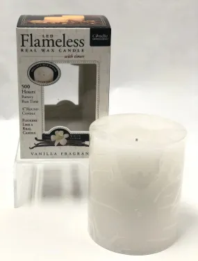 Candle Impressions -Battery Candle - White 4”