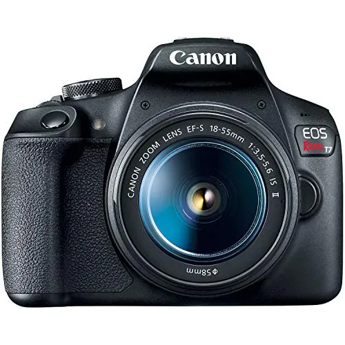 Canon EOS Rebel T7 DSLR Camera|2 Lens Kit with EF18-55mm   EF 75-300mm Lens, Black