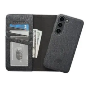 Carson Samsung Galaxy S23 Wallet Case, Pebble Black