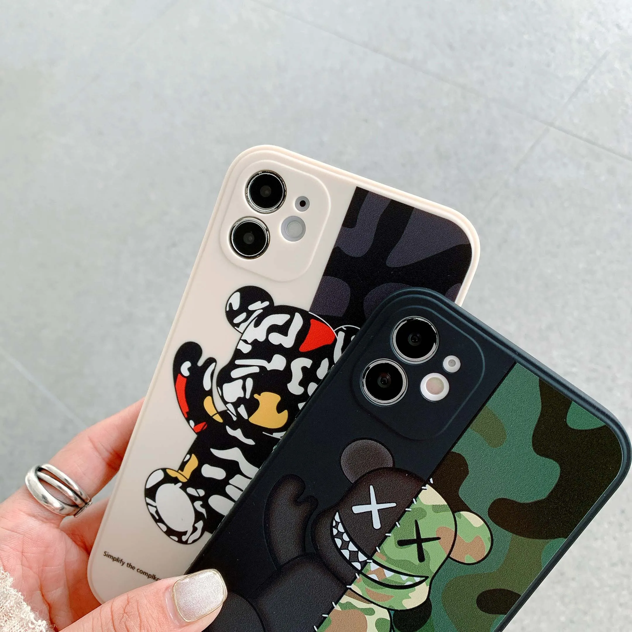 Cartoon Bear Soft Cases for iPhone