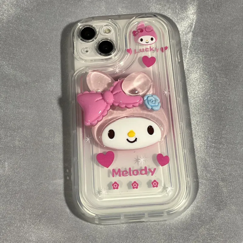 Cartoon Figure Transparent Phone Case KI366