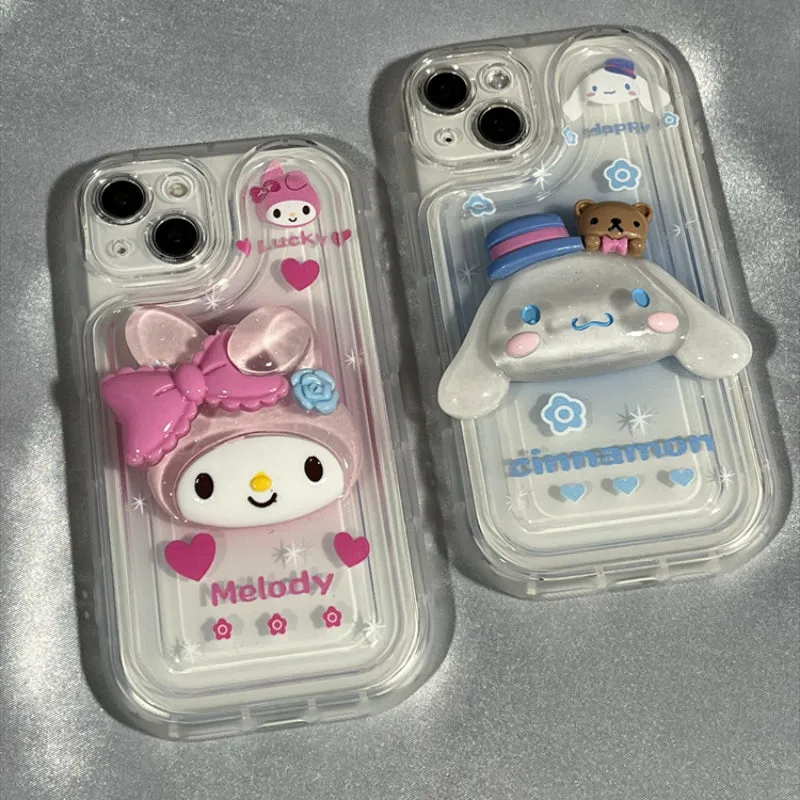 Cartoon Figure Transparent Phone Case KI366