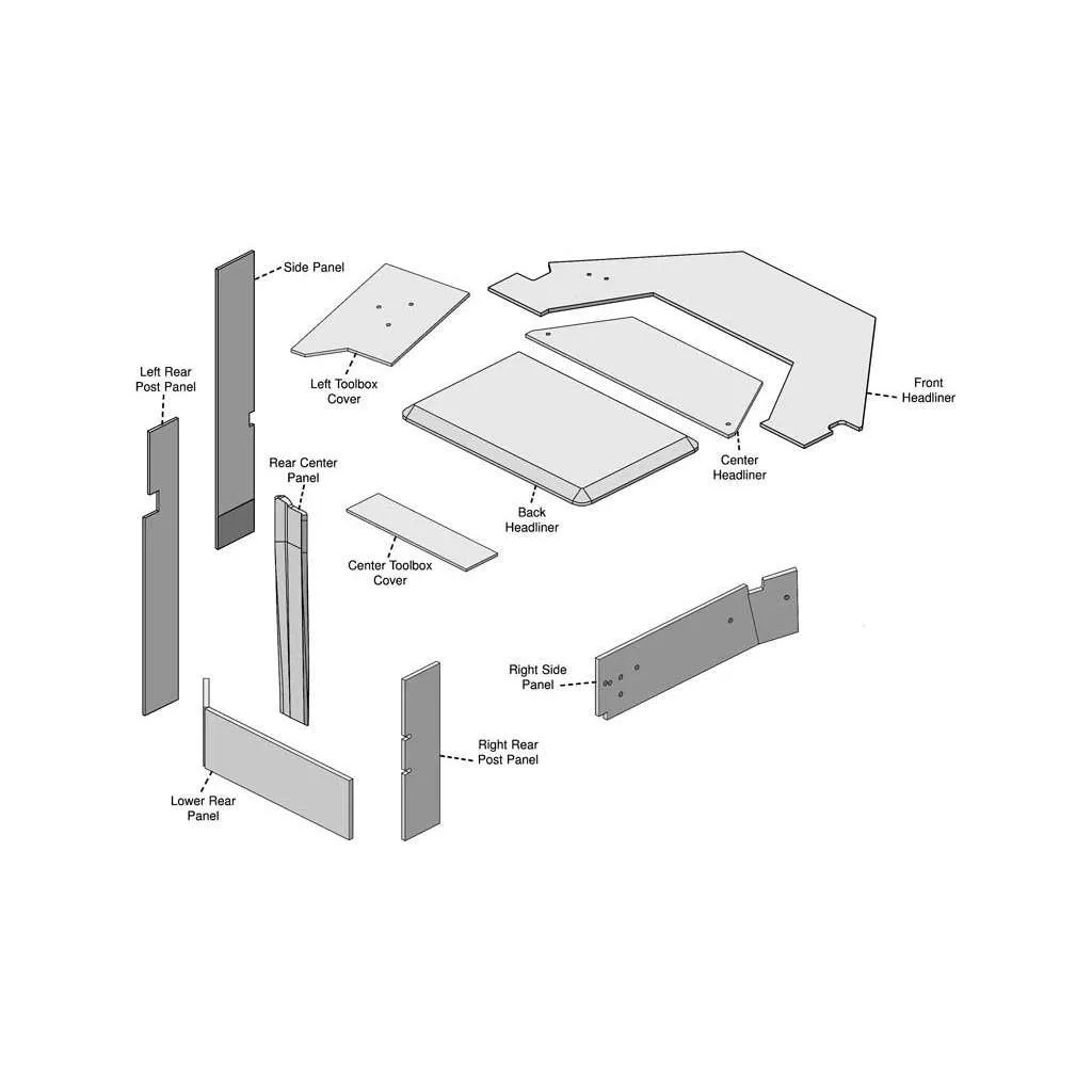 Case IH Steiger 9200-9300 Series Tractor Replacement Lower Cab Foam Kit - Embassy Gray