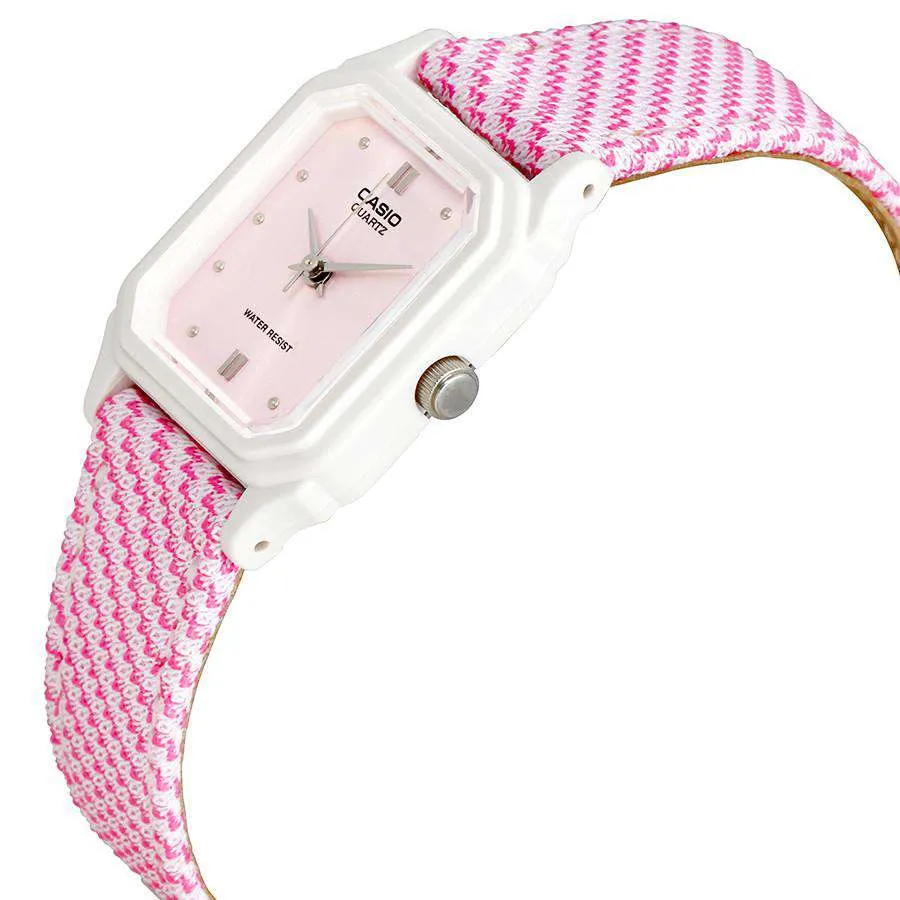 Casio LQ-142LB-4A2DF Pink Leather Strap Watch for Women