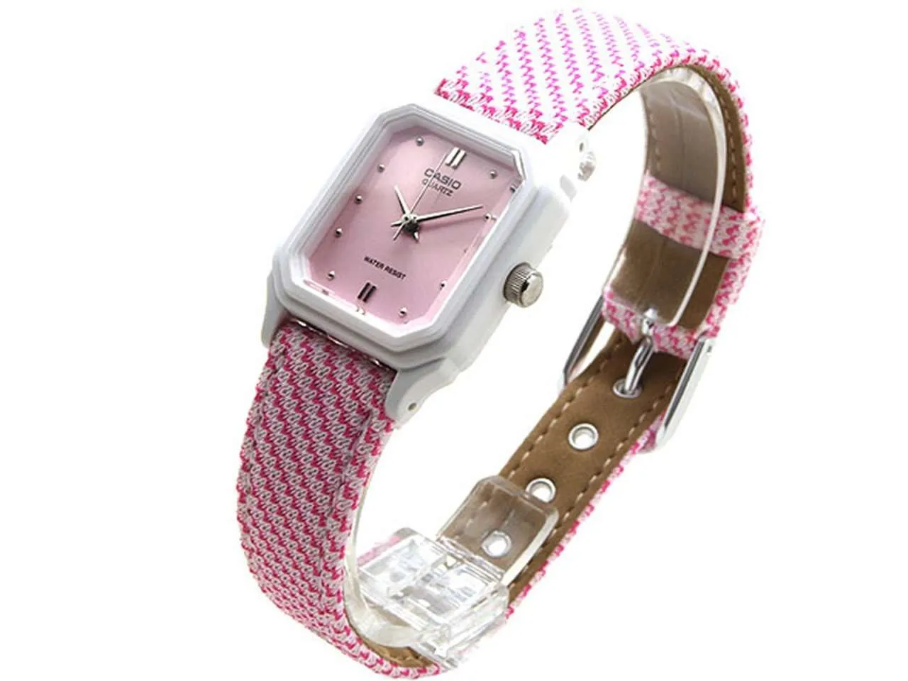 Casio LQ-142LB-4A2DF Pink Leather Strap Watch for Women