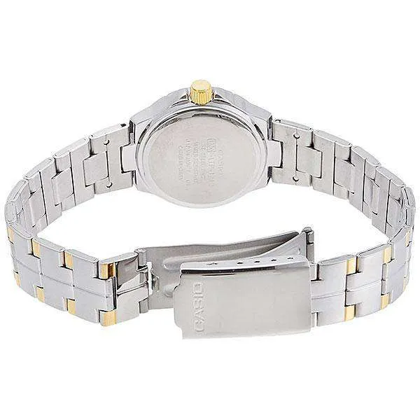 Casio LTP-1242SG-7C Two Tone Stainless Steel Strap Watch for Women