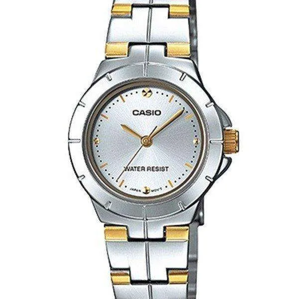 Casio LTP-1242SG-7C Two Tone Stainless Steel Strap Watch for Women