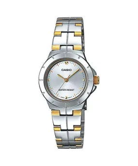 Casio LTP-1242SG-7C Two Tone Stainless Steel Strap Watch for Women