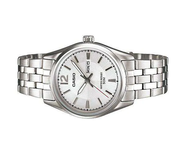 Casio LTP-1335D-7AVDF Silver Stainless Steel Strap Watch for Women