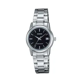 Casio LTP-V002D-1A Silver Stainless Steel Strap Watch for Women