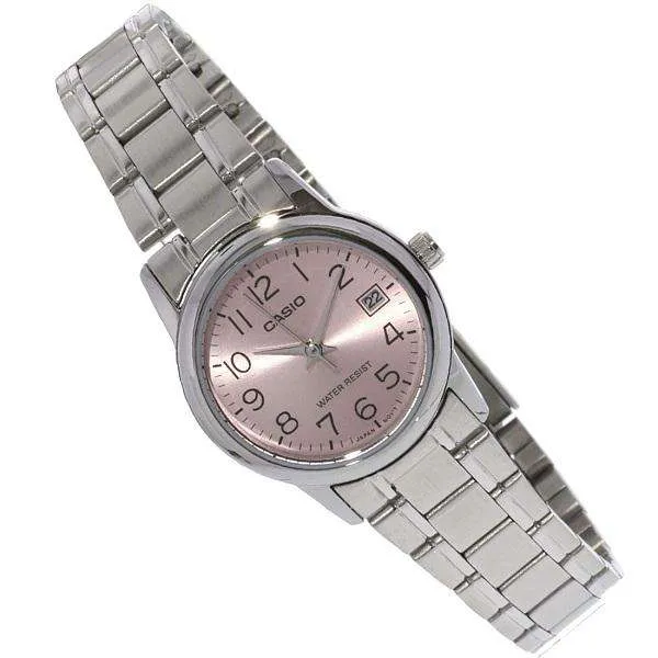 Casio LTP-V002D-4B Silver Stainless Steel Strap Watch for Women