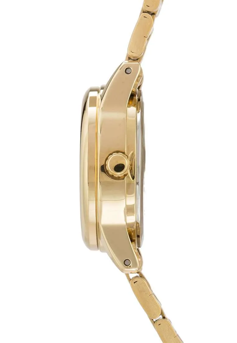 Casio LTP-V002G-1B Gold Stainless Steel Strap Watch for Women