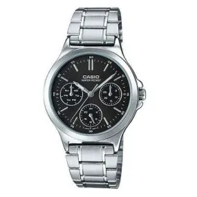 Casio LTP-V300D-1A Silver Stainless Steel Strap Watch for Women