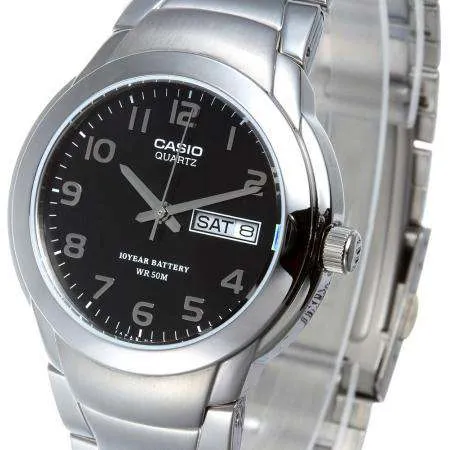 Casio MTP-1229D-1A Silver Stainless Steel Strap Watch for Men