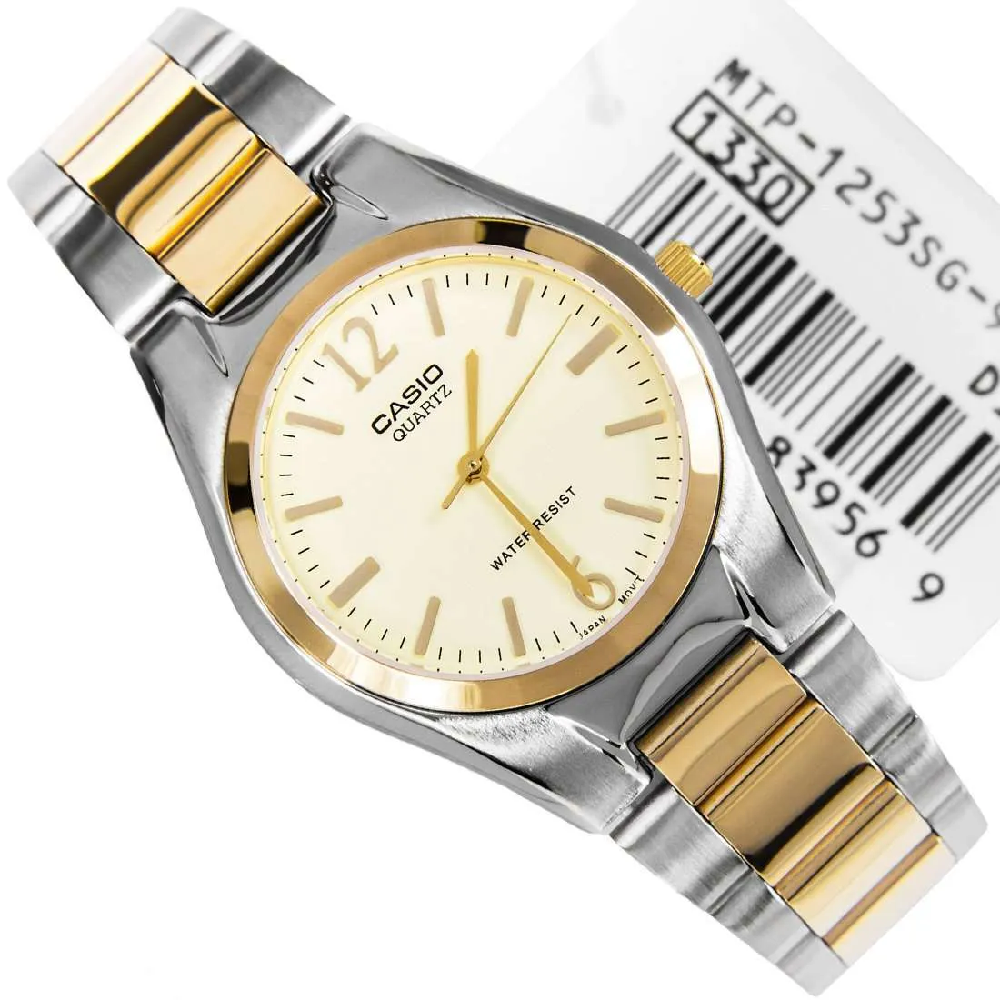 Casio MTP-1253SG-9ADF Two Tone Stainless Steel Strap Watch for Men