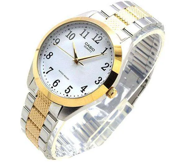 Casio MTP-1274SG-7BDF Two Tone Stainless Steel Strap Watch for Men