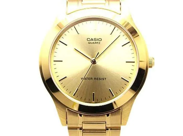 Casio MTP-1275G-9A Gold Stainless Steel Watch For Men