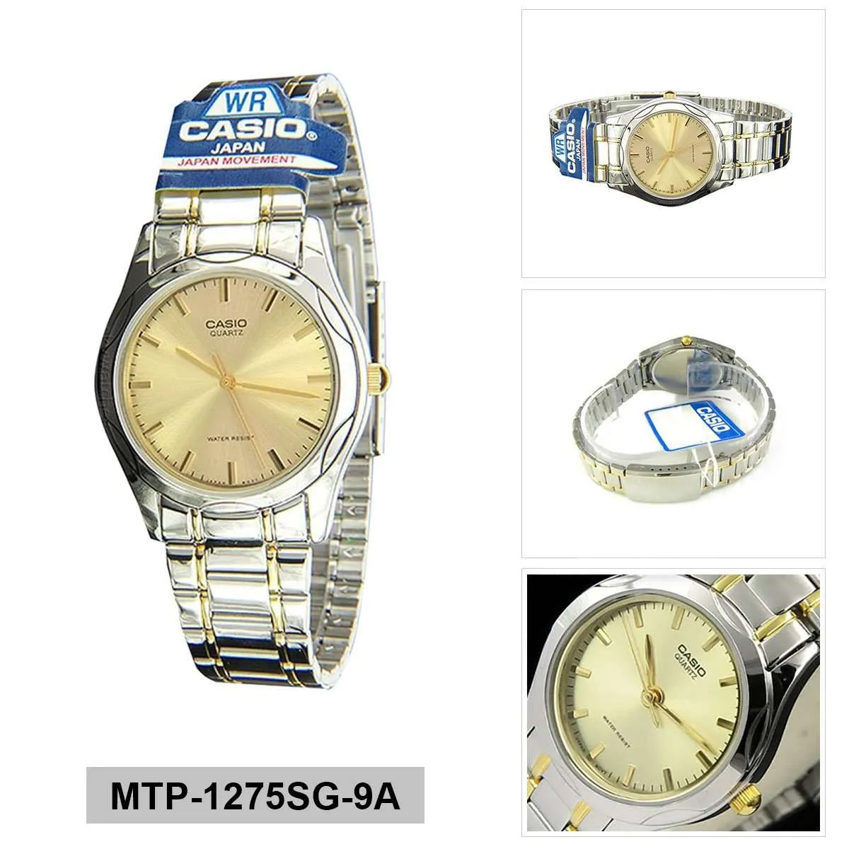 Casio MTP-1275SG-9A Two Tone Stainless Steel Watch for Men