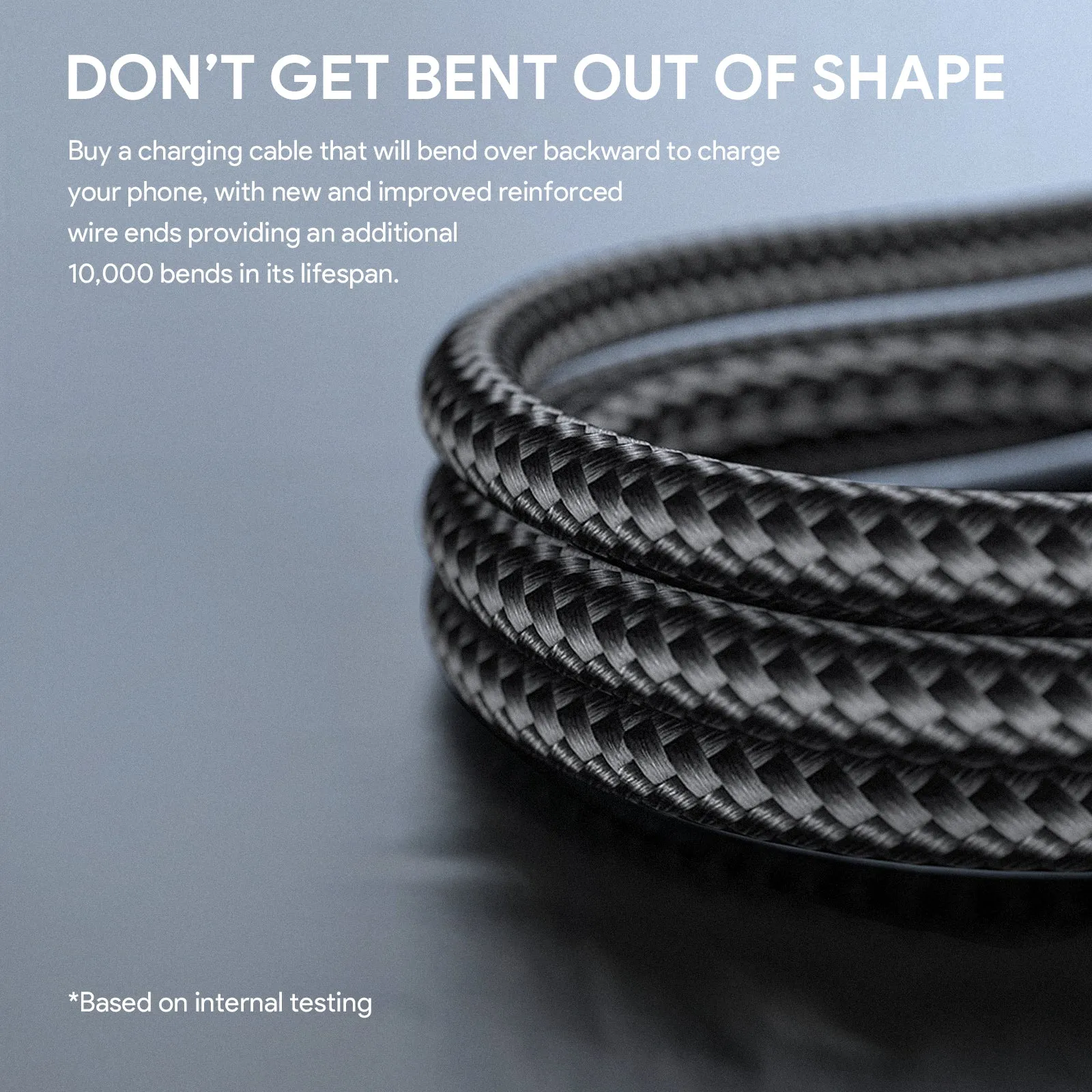 CB-NAC1 Circlet AC Nylon braided USB-A to USB-C Cable