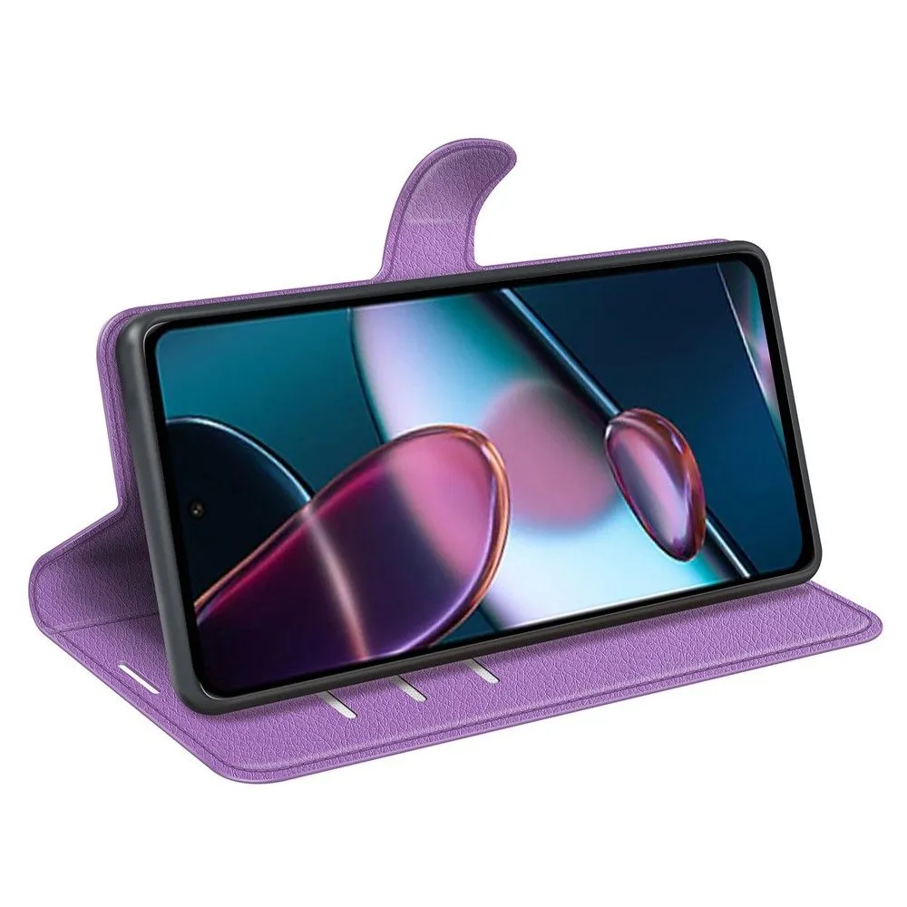 Classic Motorola Edge 30 flip case - Purple