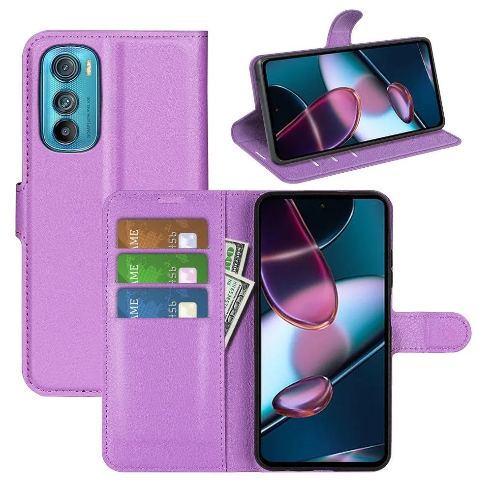 Classic Motorola Edge 30 flip case - Purple