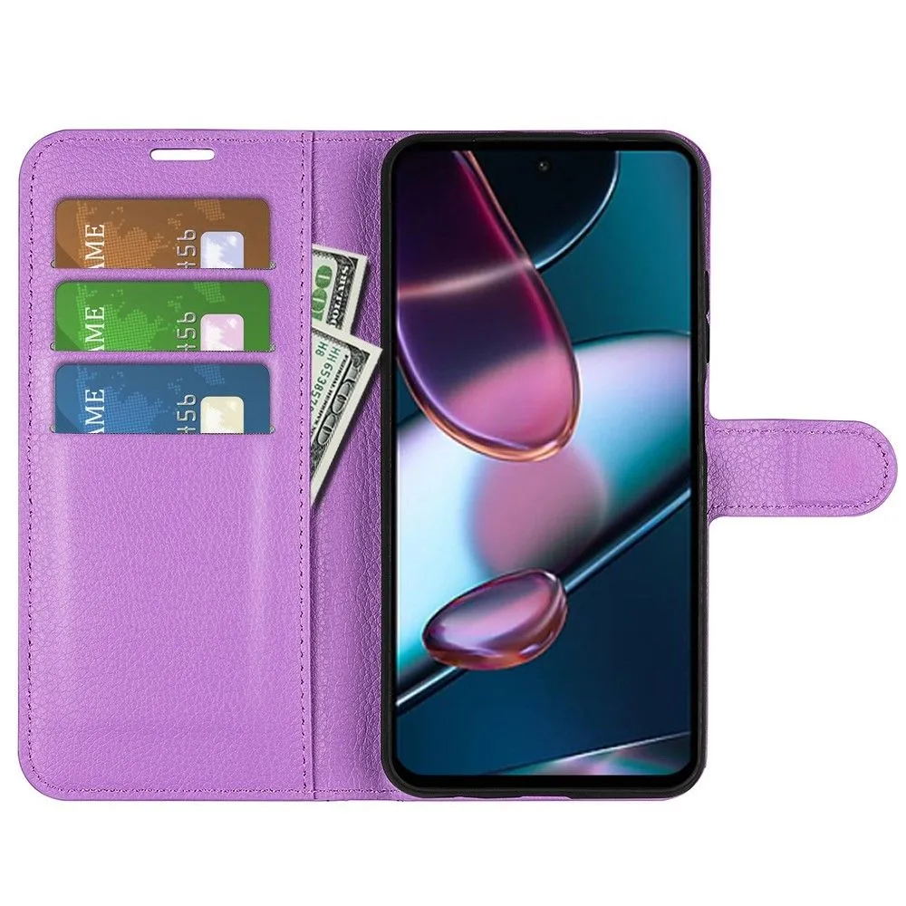 Classic Motorola Edge 30 flip case - Purple