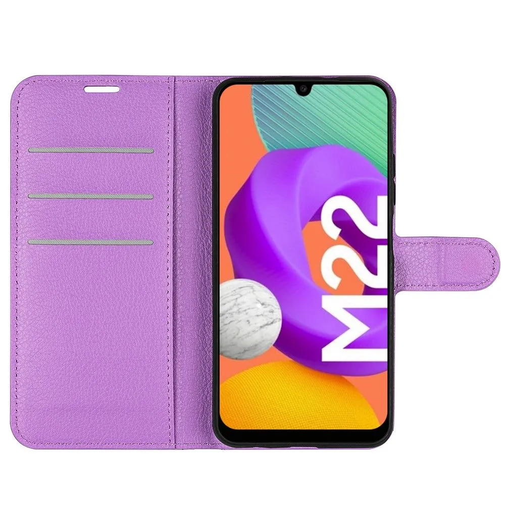 Classic Samsung Galaxy M22 flip case - Purple