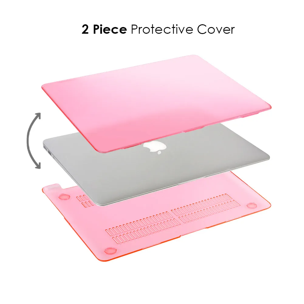 Clear Pink MacBook Case