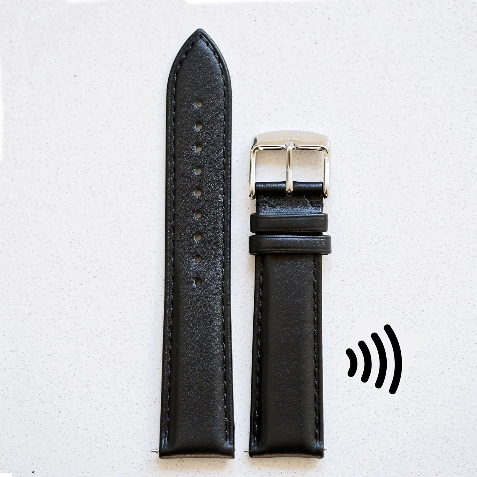 Contactless Payment Watch Snap-Strap - Jet Black