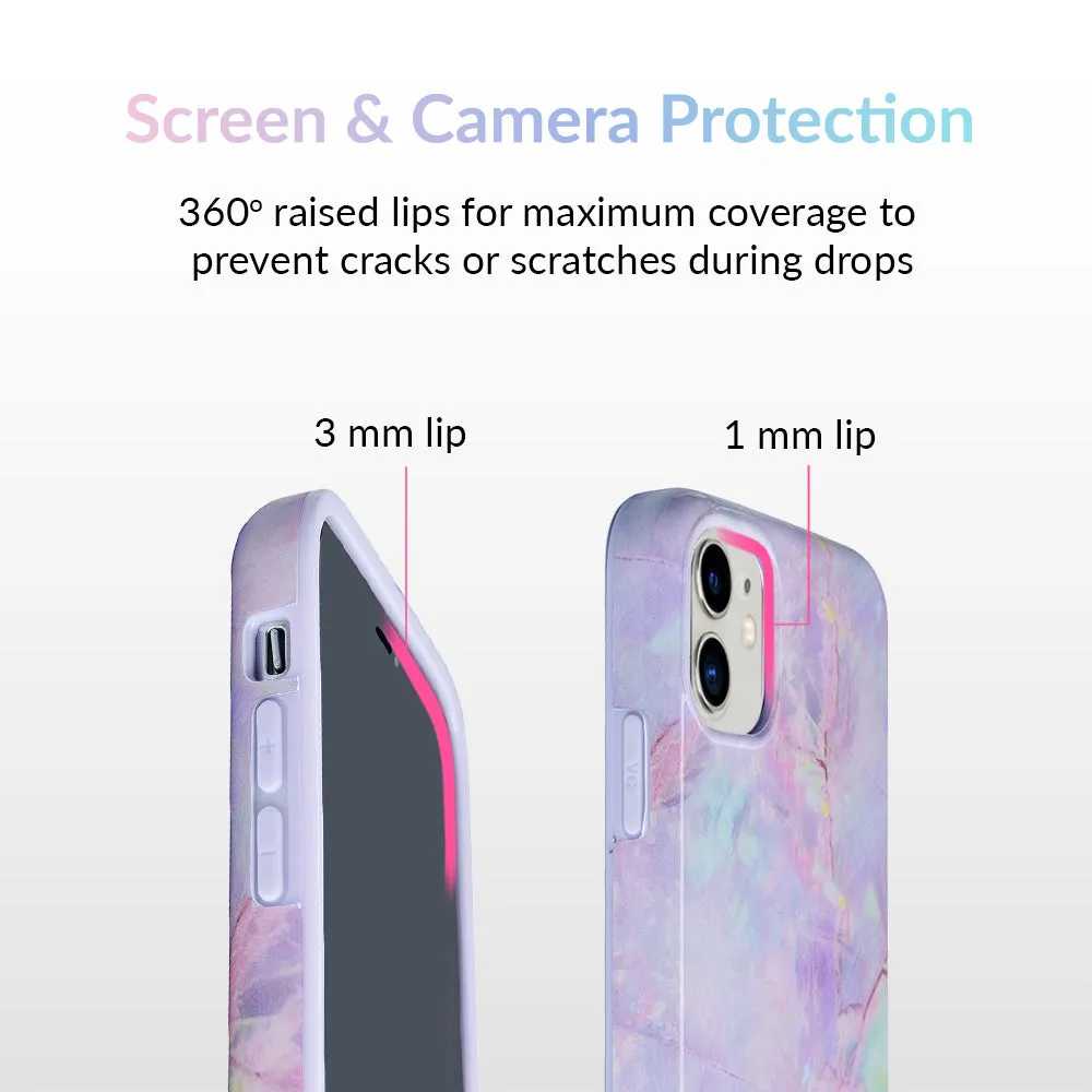 Cotton Candy Marble iPhone Case