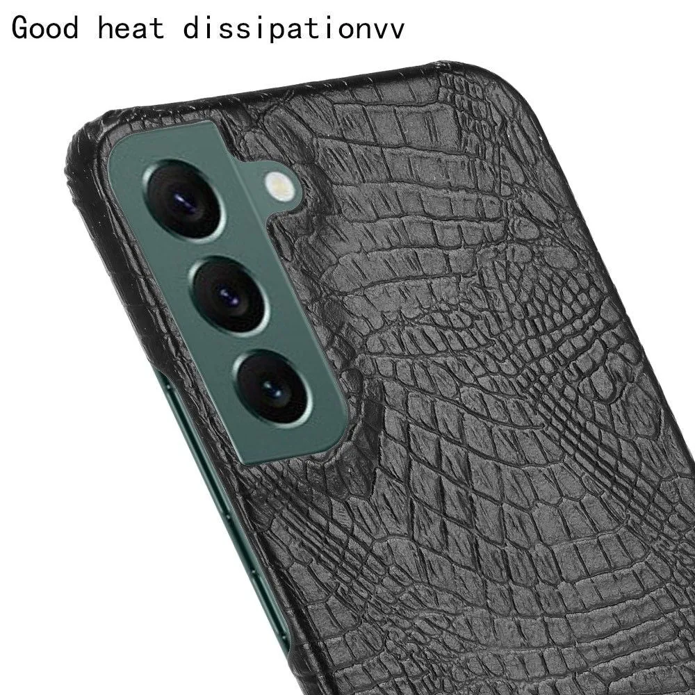 Croco case - Samsung Galaxy S22 Plus - Black