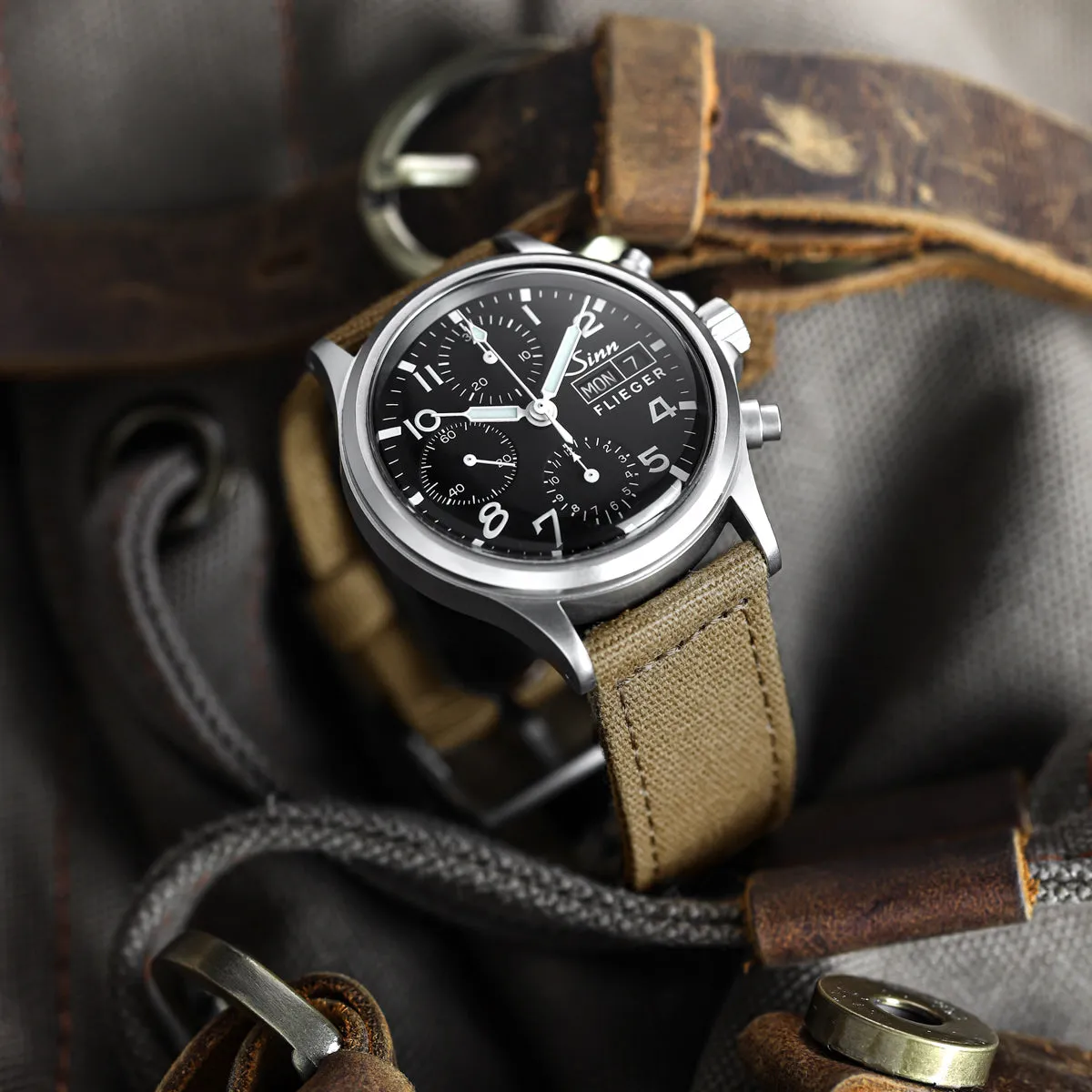 Croyde Canvas Watch Strap - Admiralty Grey