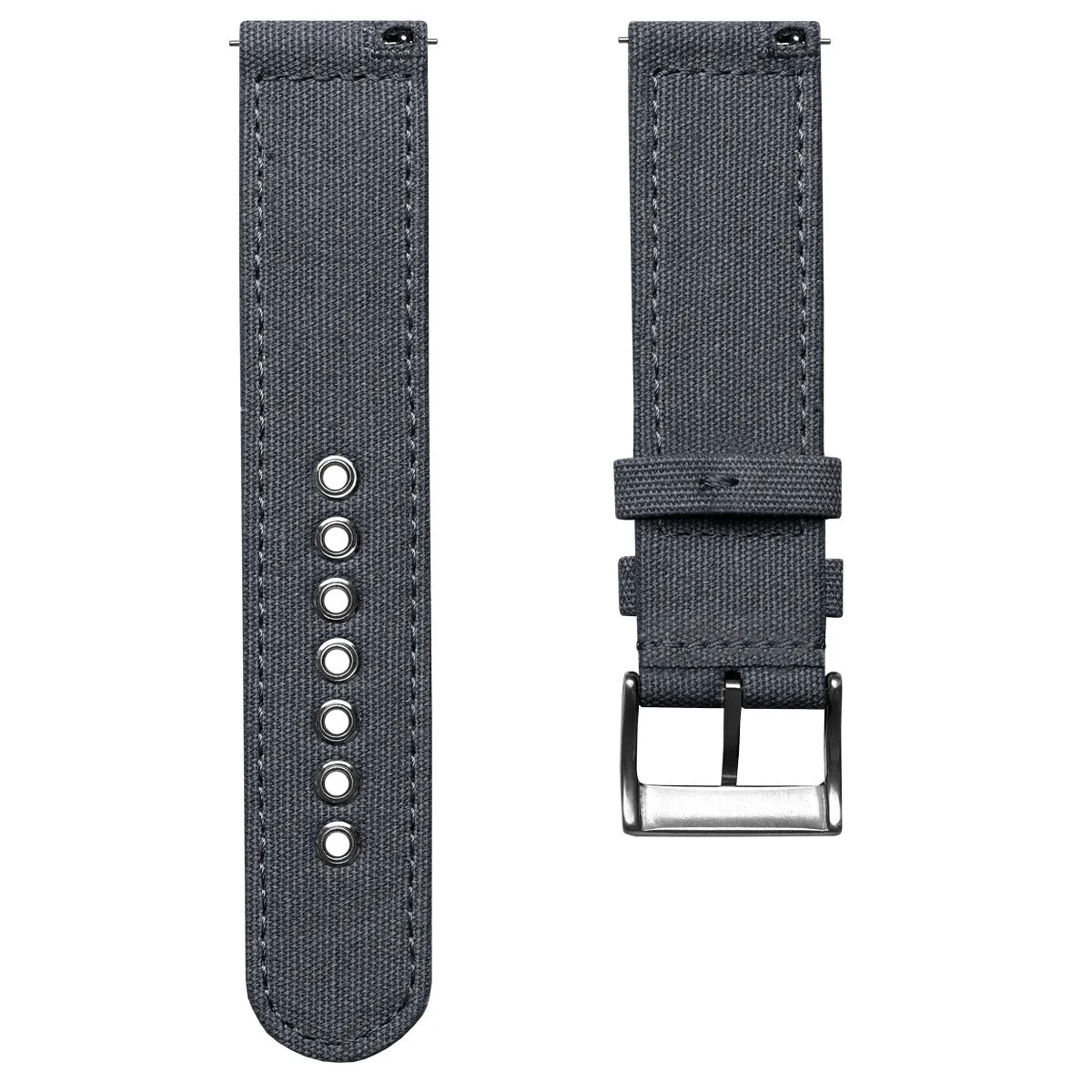 Croyde Canvas Watch Strap - Admiralty Grey